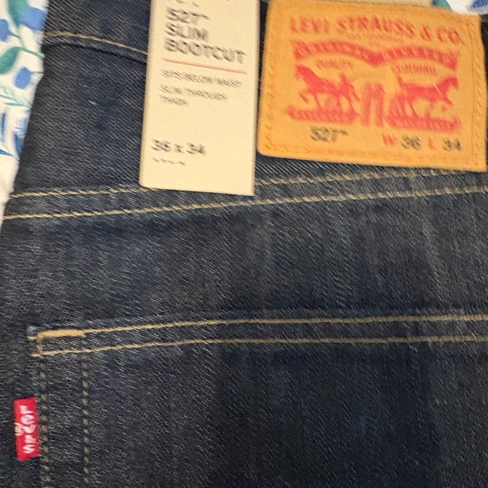 Levi's Slim Black and Blue Jeans Classic Boot cut style 517&527, size 36*34 - Picture 9 of 11